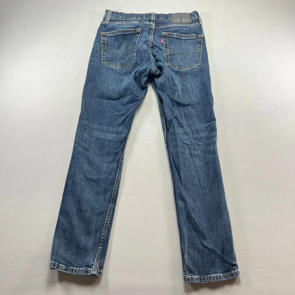 Levi's 511 Jeans Men 30x30 Blue Denim Red Tab Comfort Mid Rise Grunge Streetwear